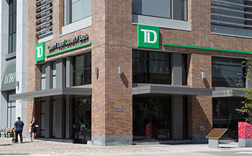 Image showing the front of the TD Bank branch at TD Place