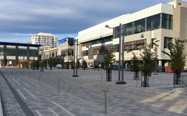 Image of Aberdeen plaza facing the Cineplex cinema at TD Place