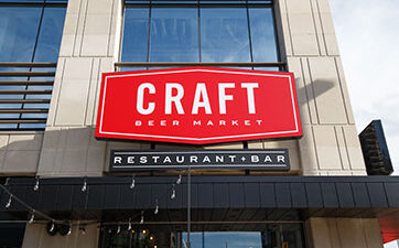 Image of the front of Craft Beer Market restaurant at TD Place