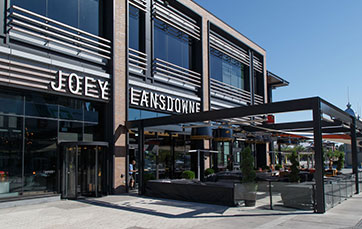 front of Joey's Lansdowne restaurant