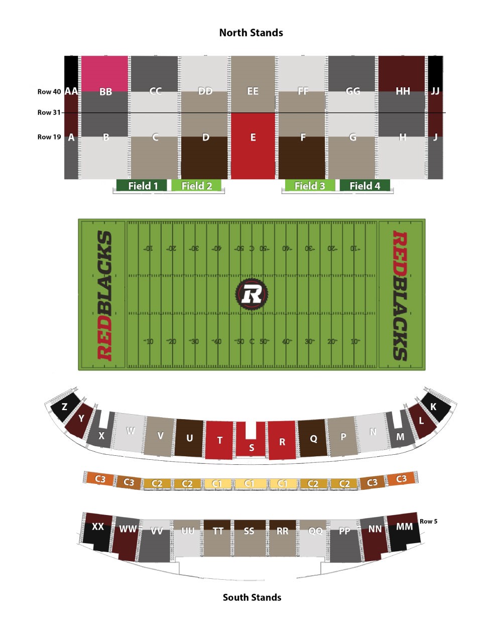 teams td place lansdowne live roughriders seating chart