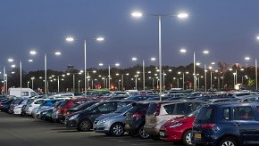Image of a parking lot full of cars
