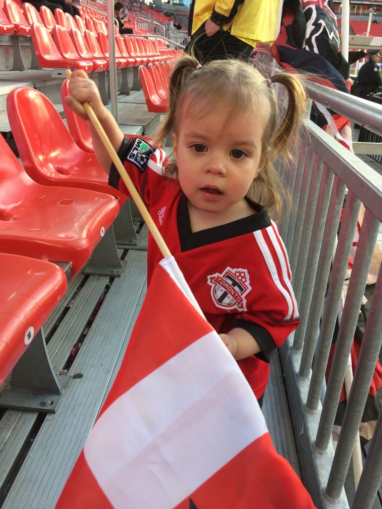 2 year old soccer fan