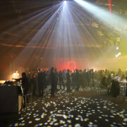 Image of the arena at TD Place set up as a wedding party