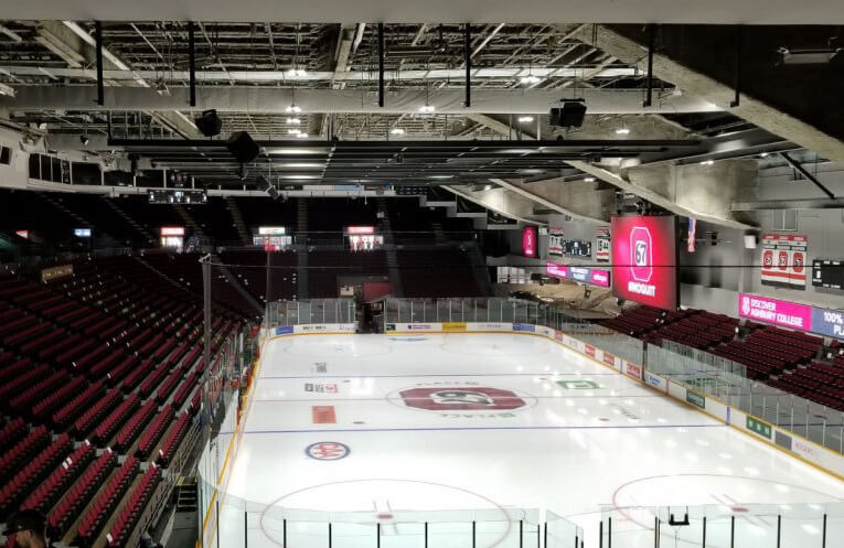 Image of the arena at TD Place from the west side
