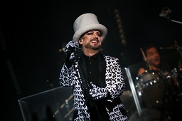 Image of Boy George performing live on stage at TD Place