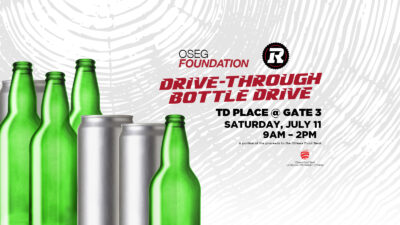 graphic Image promoting OSEG Foundation Drive -Through Bottle Drive