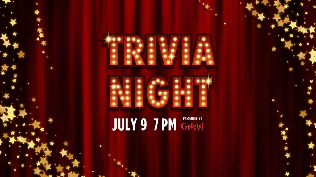 Graphic Image promoting Trivia Night at TD Place July 9 at 7pm