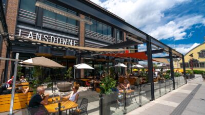 Milestones restaurant patio at Lansdowne, Ottawa