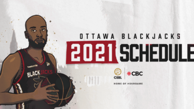 Ottawa Blackjacks promo for the 2021 schedule on CBC