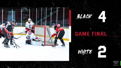 67's Score Graphic Black 4 and White 2
