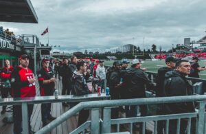 Group of fans at a REDBLACKS game