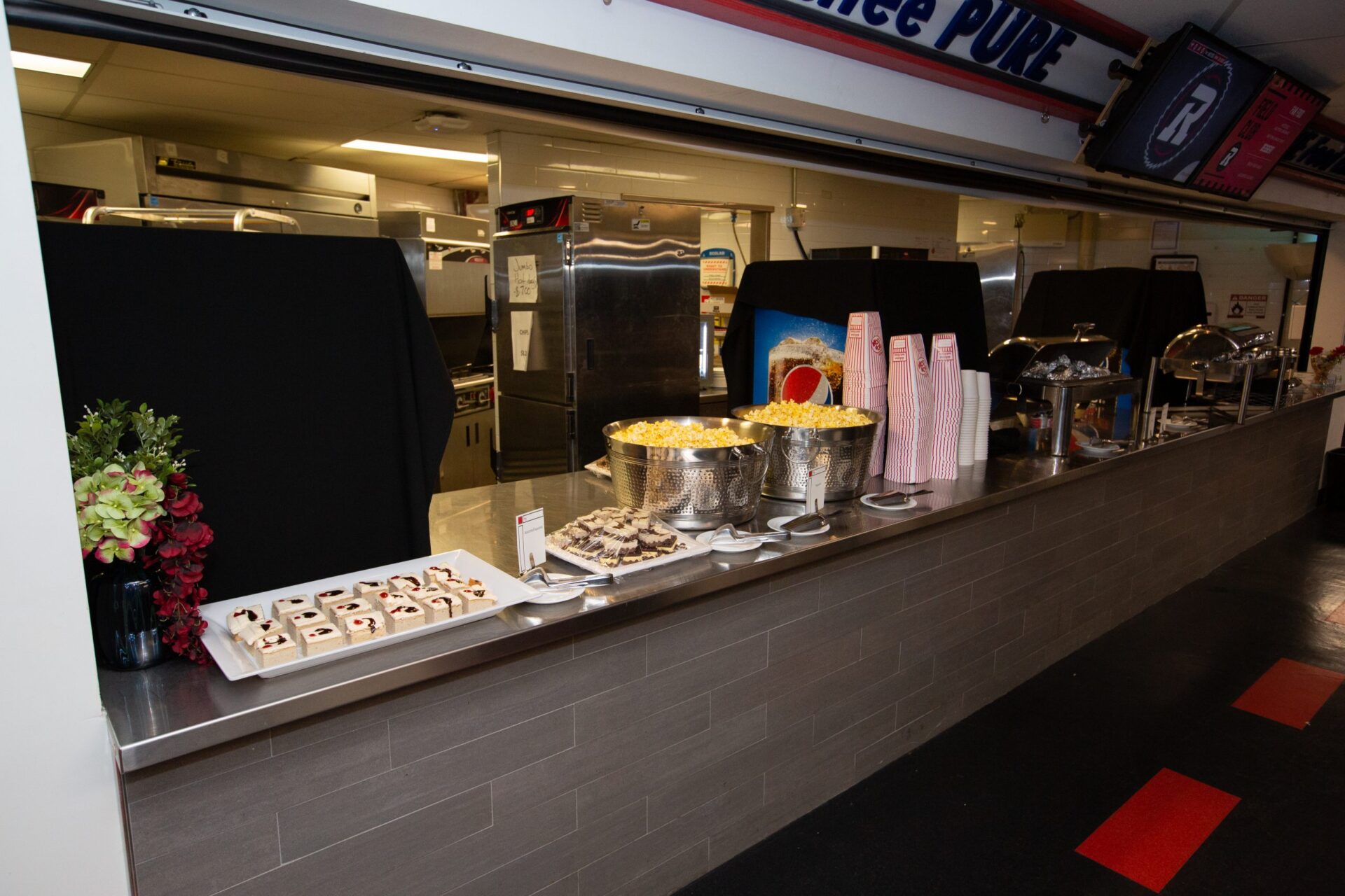 Buffet during REDBLACKS game day for members