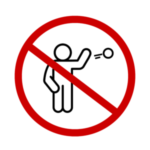 no throwing icon
