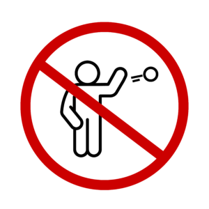 no throwing no throwing icon