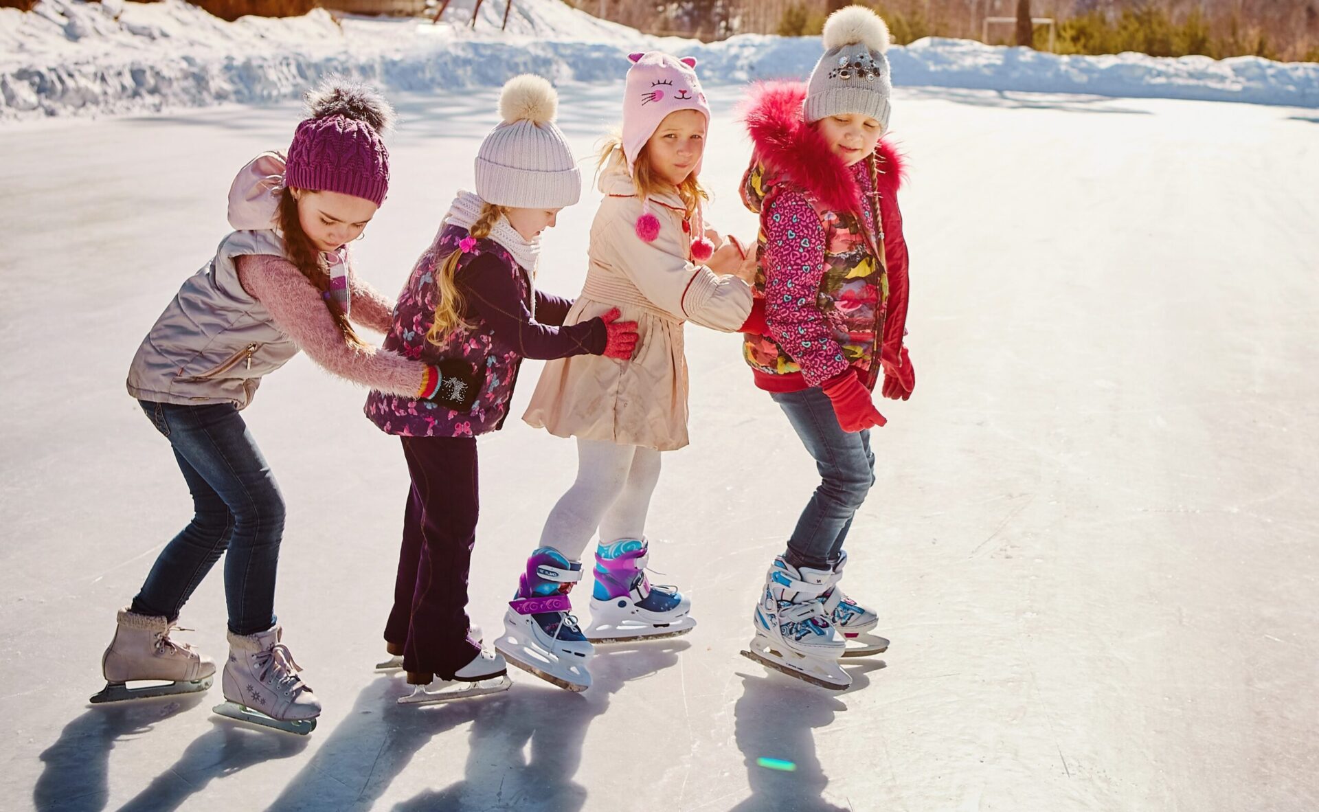 Family skating