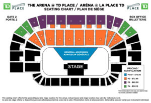 Charlotte Cardin Seating Map 2024 TD Place