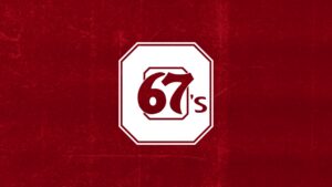 Ottawa 67's logo on red background