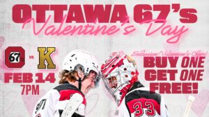 67's offer for Feb 14th game Buy One Get One Free