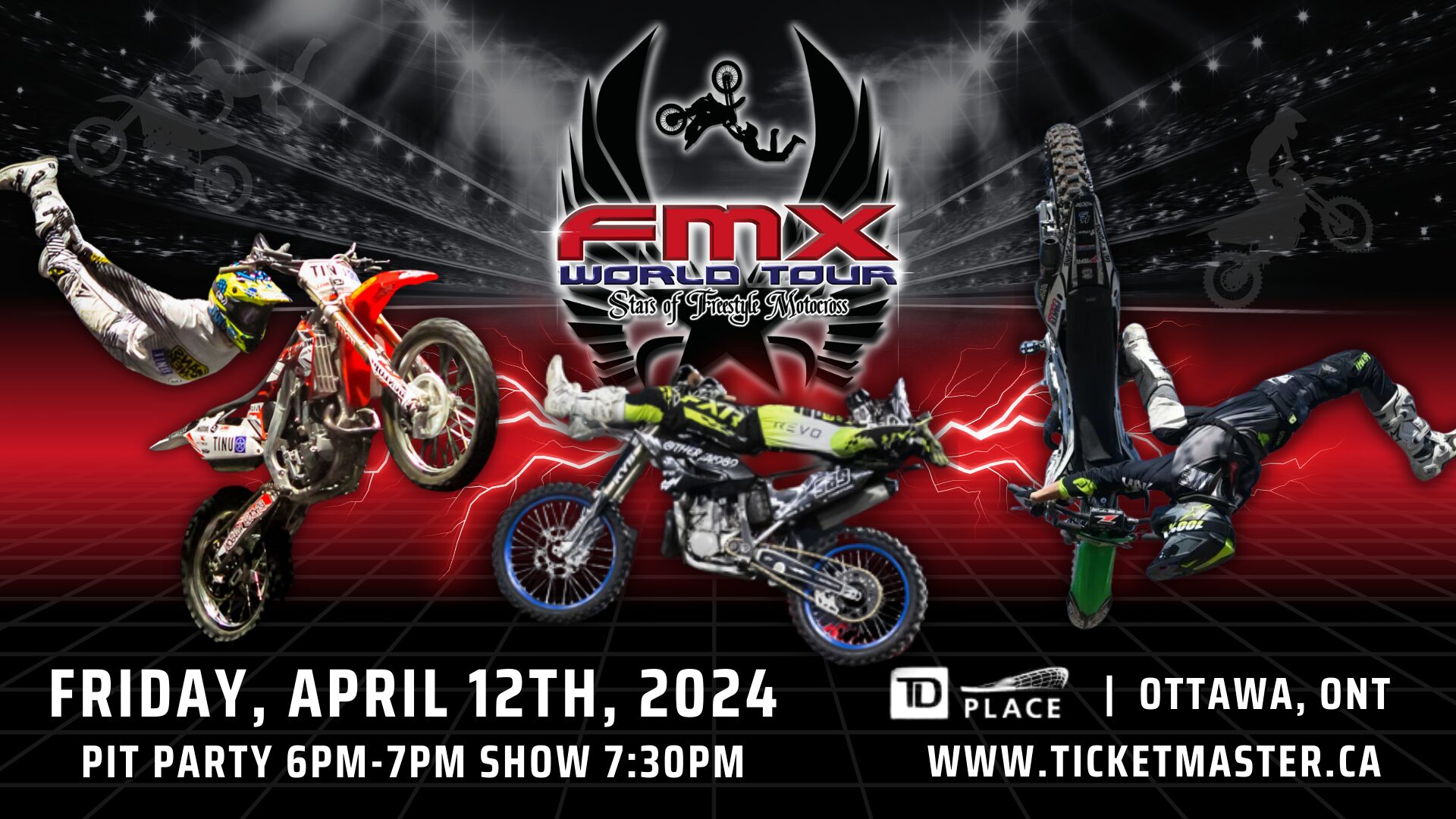 FMX on April 12 2024 in ottawa, ON at TD Place