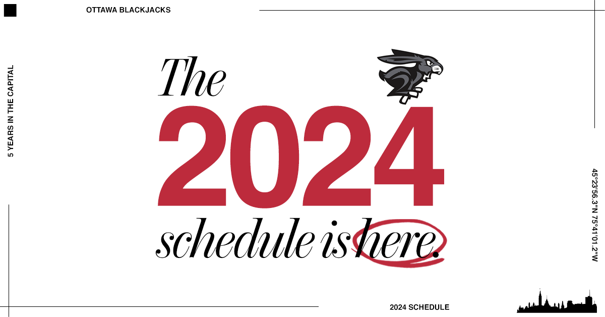 The 2024 Schedule is here for the BlackJacks
